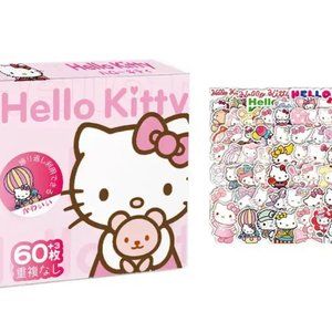 New! Lot of 63 Assorted Sanrio Hello Kitty Stickers - Great gift!